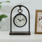 Handcrafted Metal Desk Top Clock – Bronze Finish | Elegant Timepiece for Your Workspace